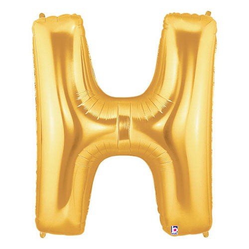 Foil Letter H Gold Balloon