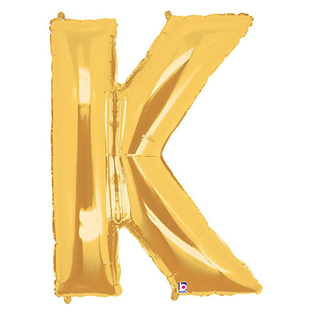 Foil Balloon Letter K Gold Megaloon