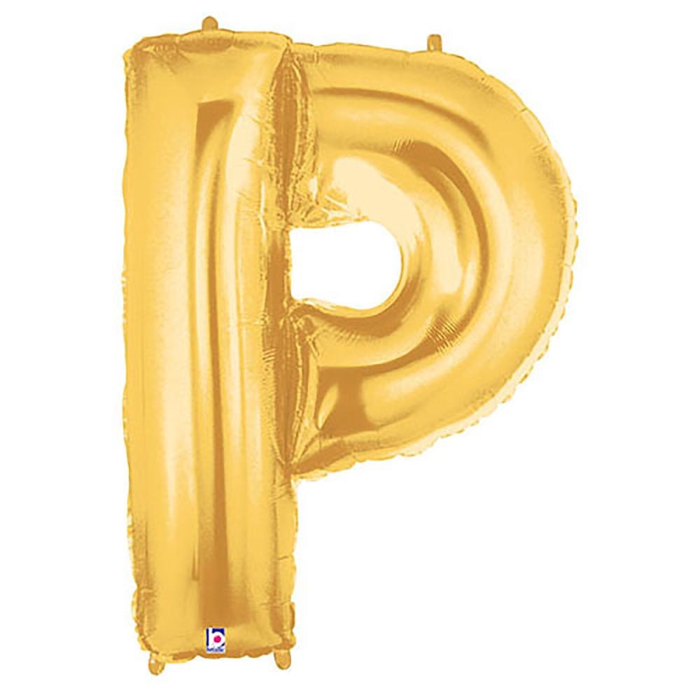 Foil Letter P Gold Megaloon Balloon