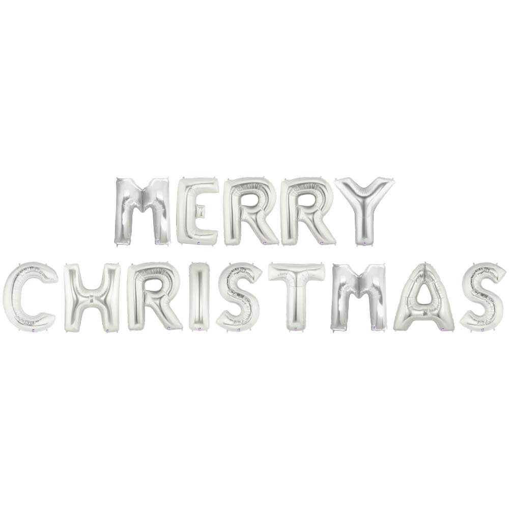Merry Christmas Foil Balloon Letters Kit