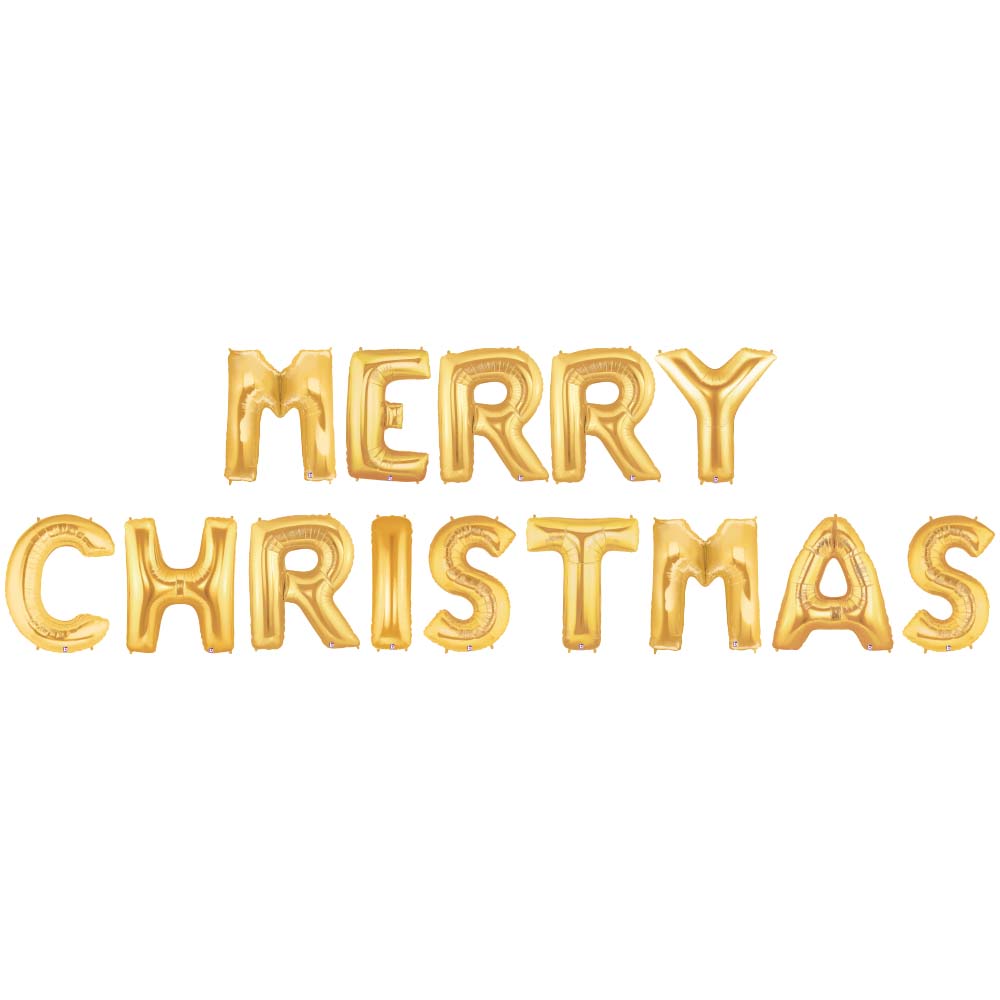 Merry Christmas Foil Balloon Letters Kit