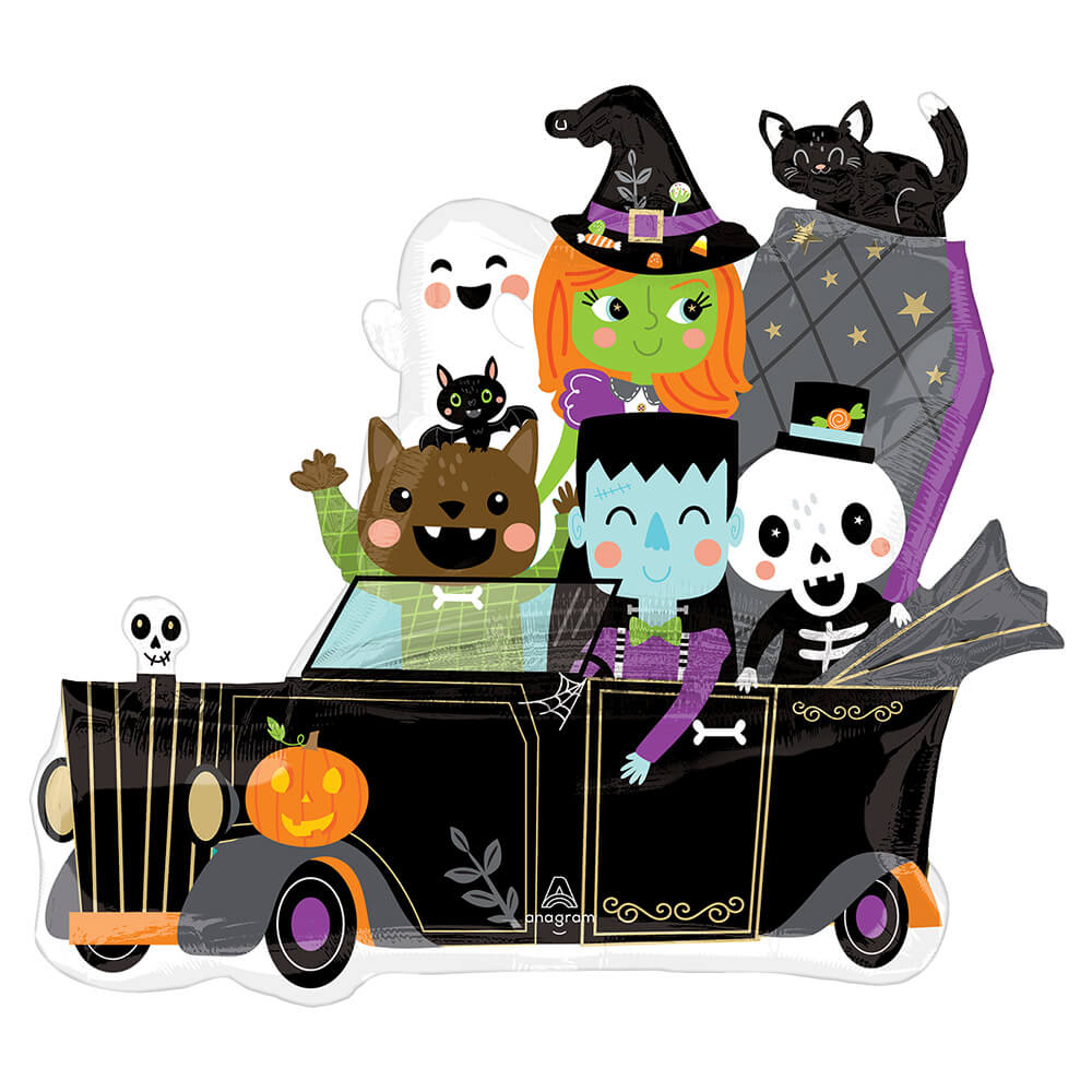 Halloween Foil Balloon Monster Mingle 40 Inch