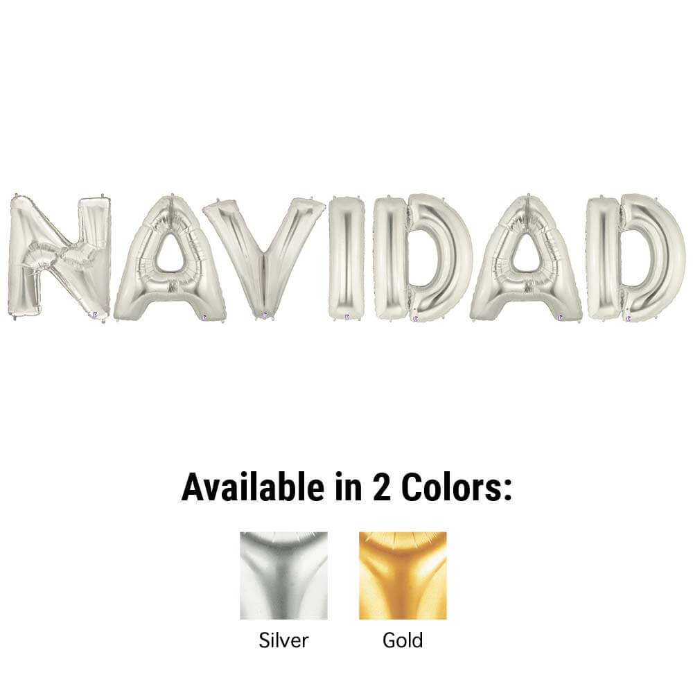 Foil Balloon NAVIDAD Letter Kit