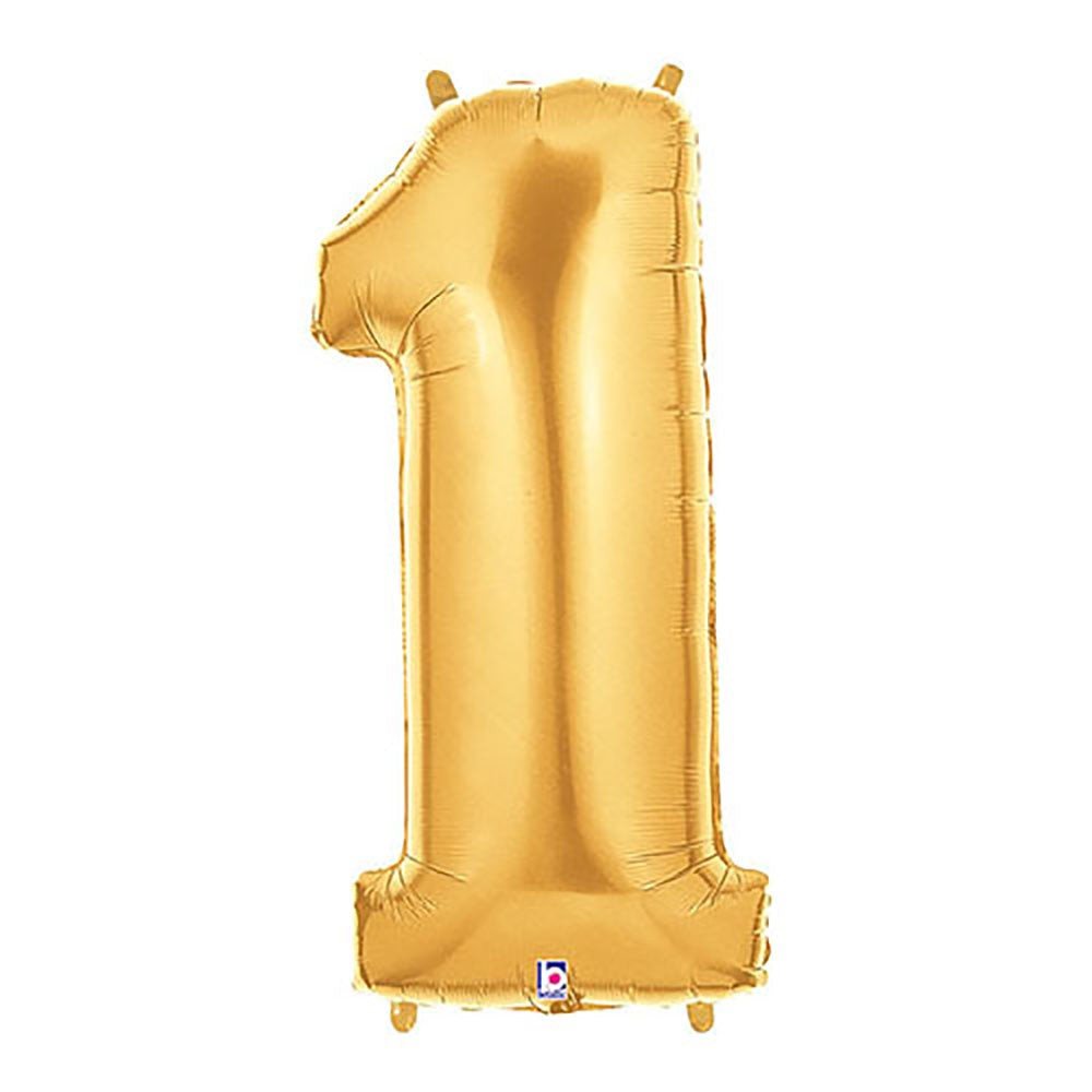 Foil Balloon Number 1 Gold Megaloon