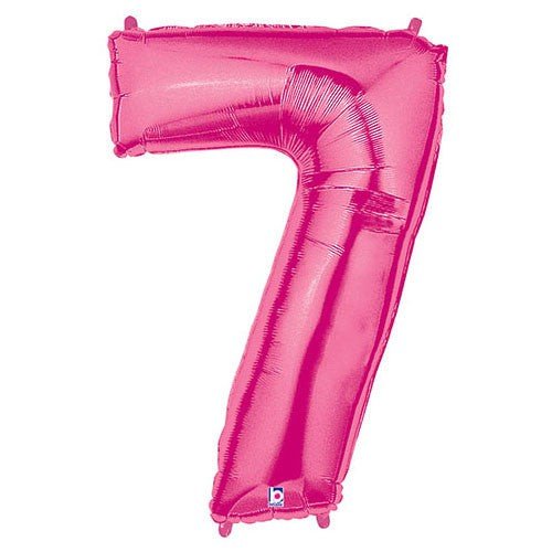 Foil Number 7 Pink Megaloon Balloon