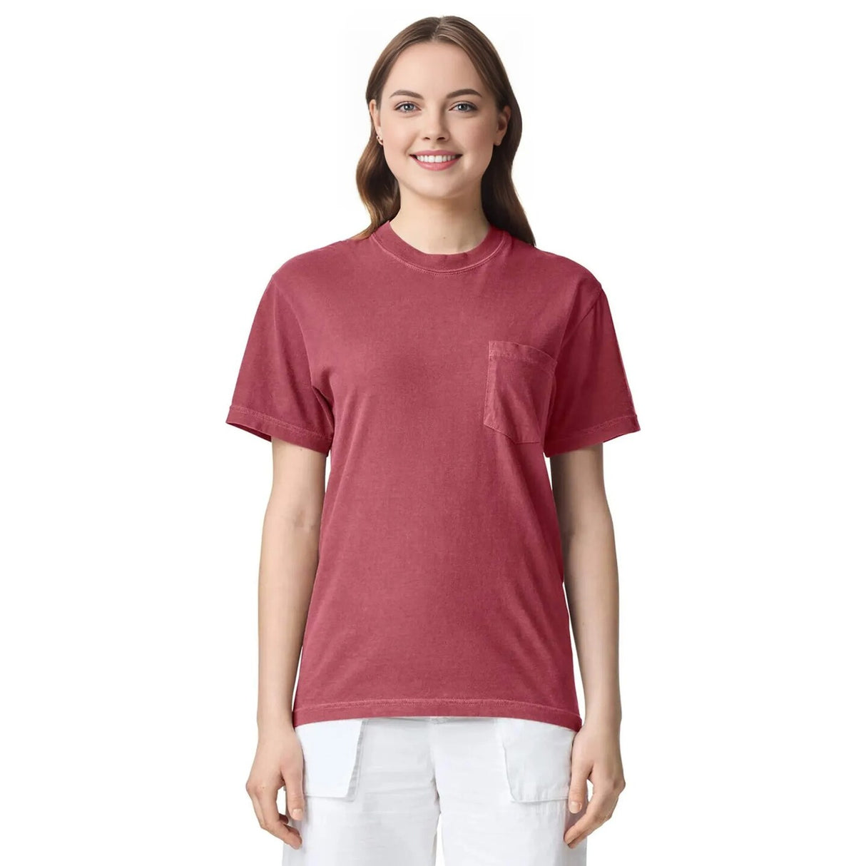 Comfort Colors® Garment-Dyed Heavyweight Pocket Crewneck Short Sleeve T-Shirt