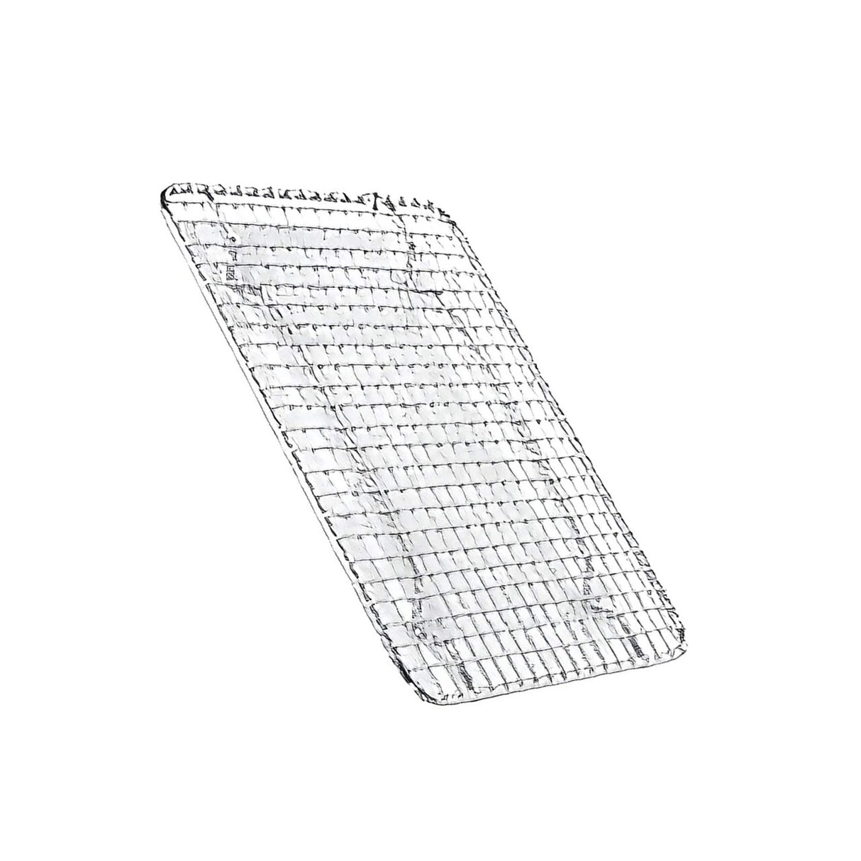 Chrome Plated Footed Wire Pan Grate 8 x 10 Half Size