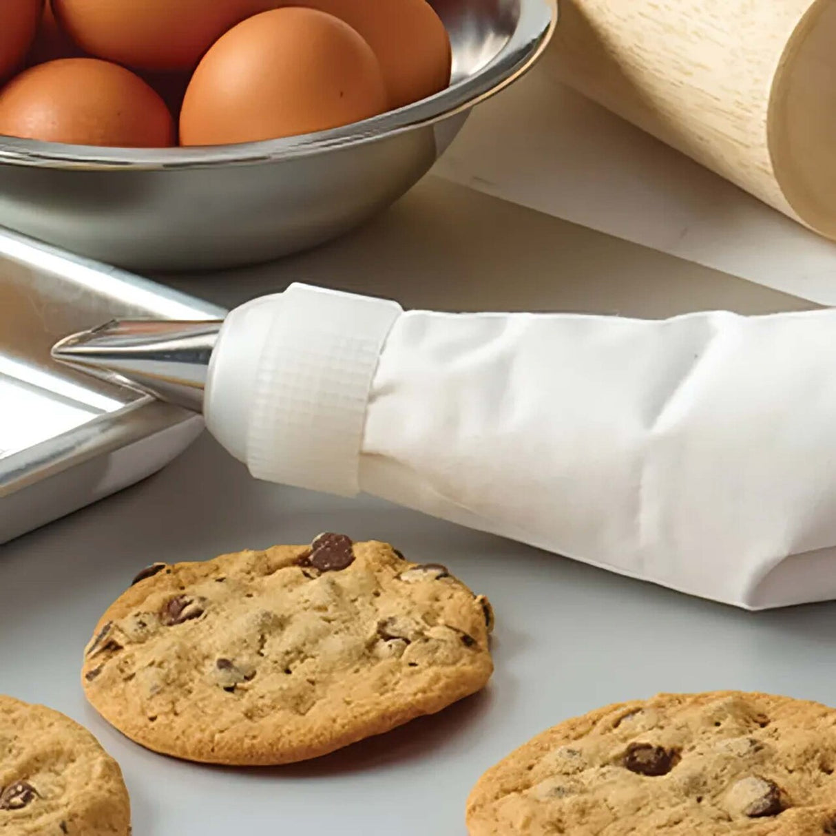 Cake Decorating Coupler Set 2 Piece Plastic Small & Large Sizes