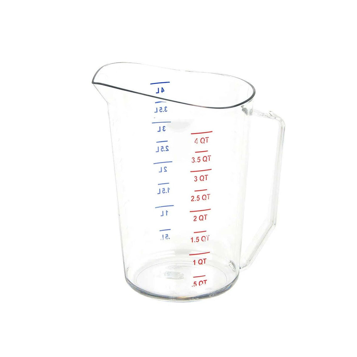 4 qt Measuring Cup Clear Polycarbonate Dual Scale