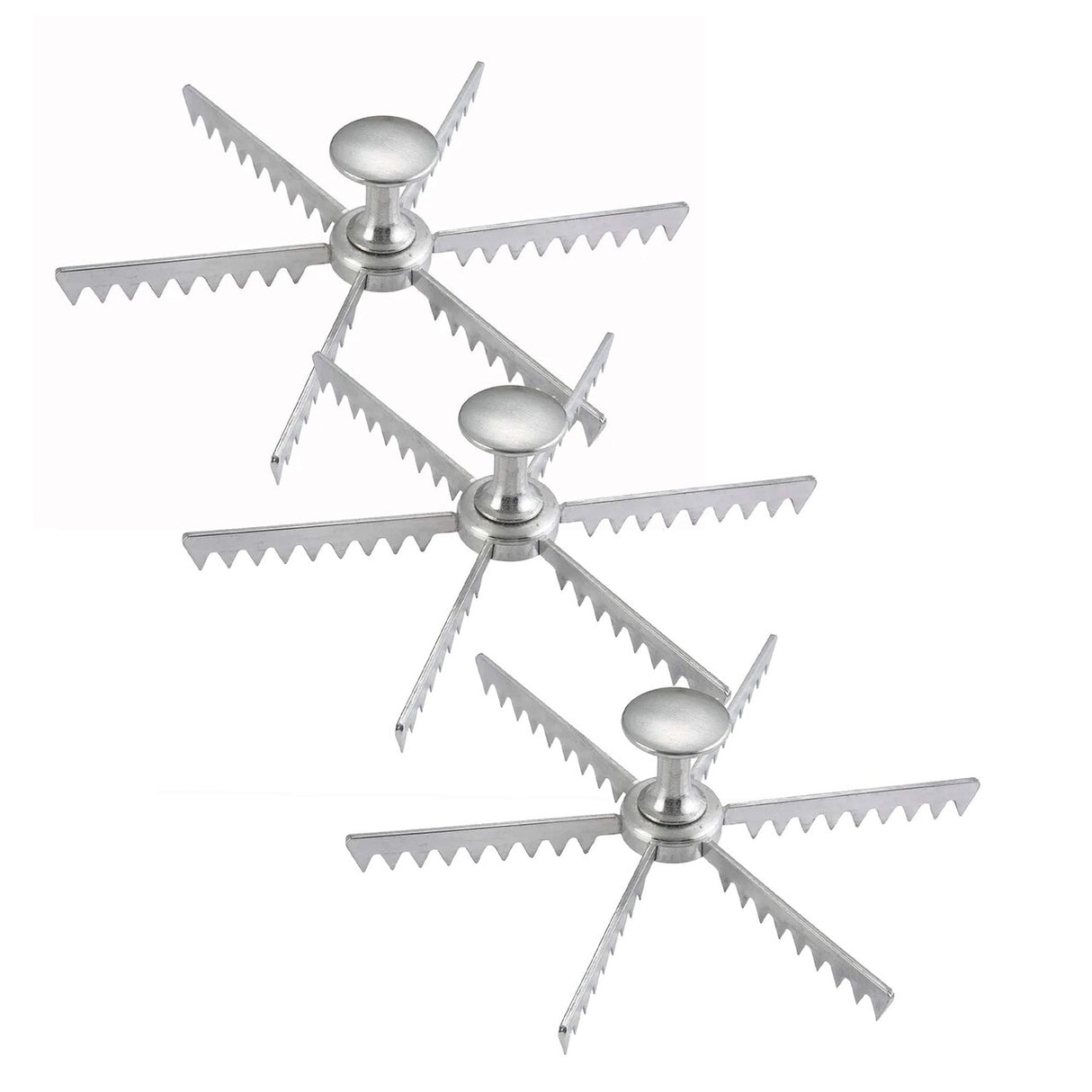 6 Cut Pie & Cake Marker Cast Aluminum Portioning Tool