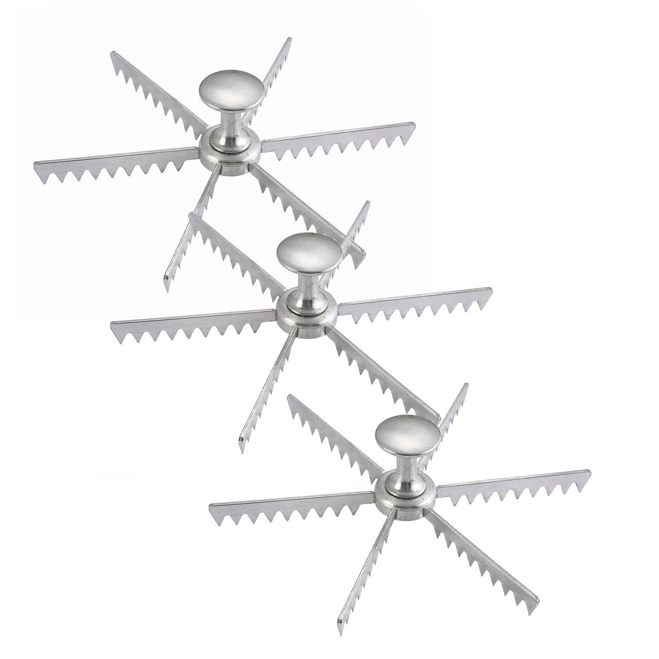 6 Cut Pie & Cake Marker Cast Aluminum Portioning Tool