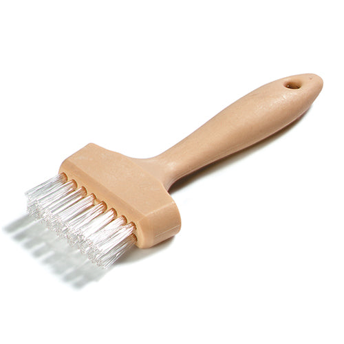 Carlisle Waffle Maker Cleaning Brush: 3" Wide Brush w/Teflon Bristles, 7" Long - Case of 12