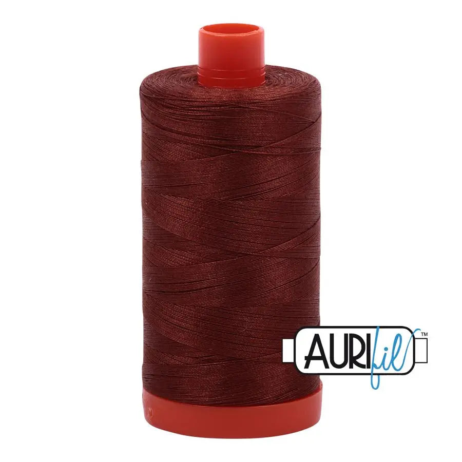 Cotton Thread 50wt Copper Brown Aurifil Large Spool
