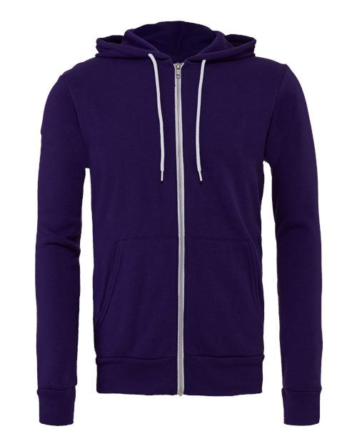BELLA + CANVAS® Unisex Lightweight Sponge Fleece Zip-Up Hoodie - 3739