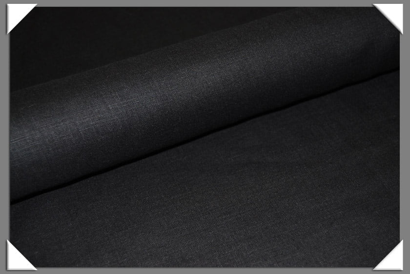 Black Linen Fabric - Black, 54" Width