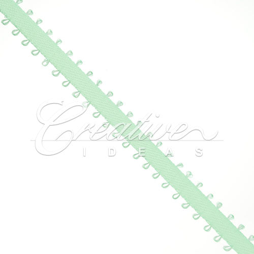 3/16" Double Face Picot Ribbon - 50 Yards (Mint Green)