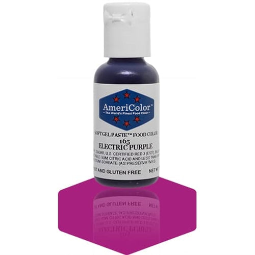 Electric Purple Soft Gel Paste Food Color - AmeriColor 165