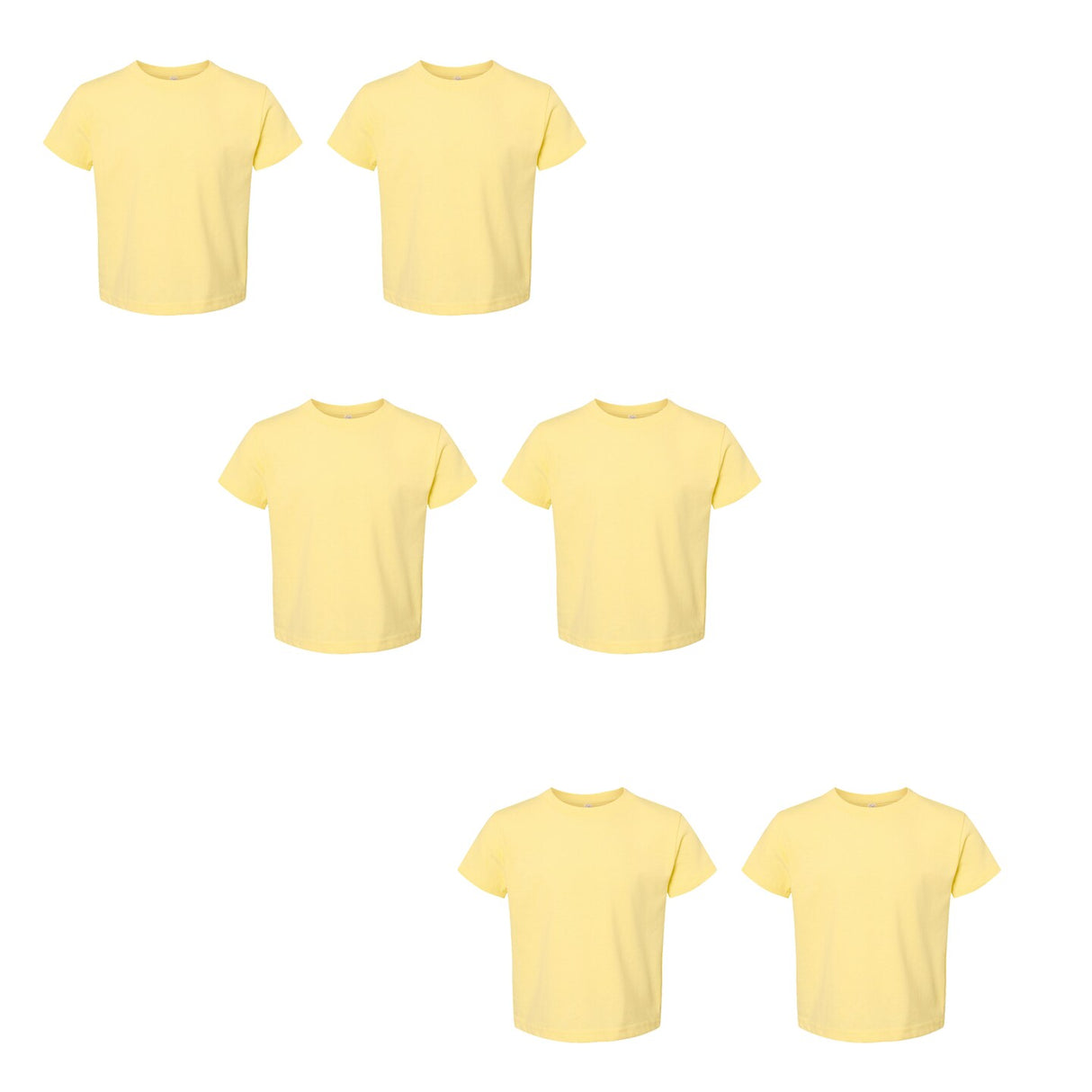RADYAN® Toddler Cotton Jersey Crew Neck Short Sleeve Tee