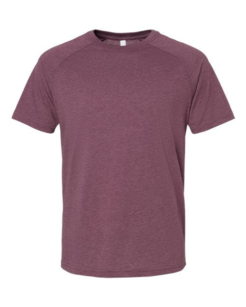 BELLA + CANVAS® - Heather CVC Raglan Short Sleeve Crewneck Tee