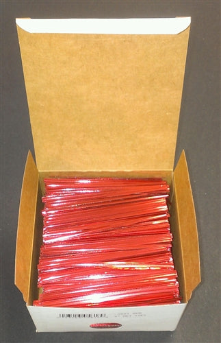 Red Metallic Twist Ties - 2,000 Pack