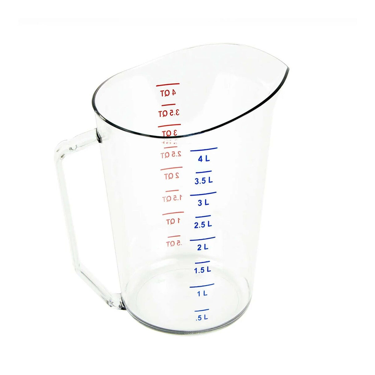 4 qt Measuring Cup Clear Polycarbonate Dual Scale
