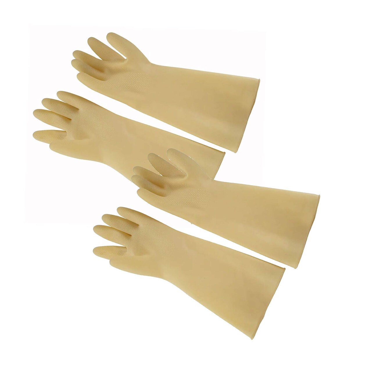 Natural Latex Gloves Small Yellow 8.5 x 16" Length