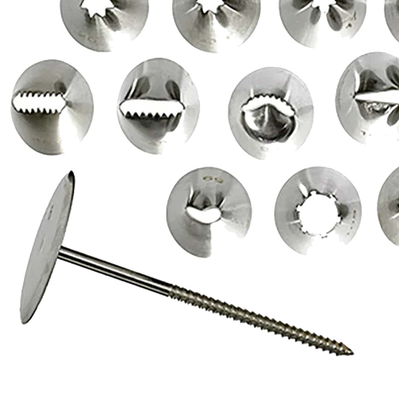 26 Piece Cake Decorating Tube Set Stainless Steel with Storage Box