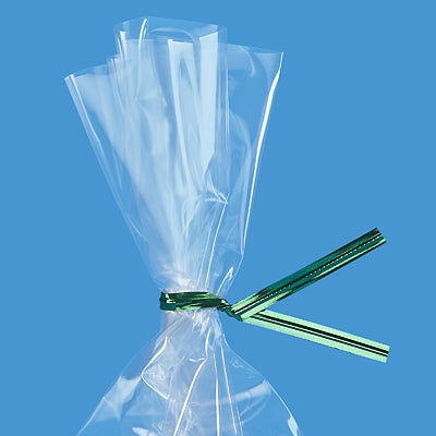 Green Metallic Twist Ties - 2,000 Pack