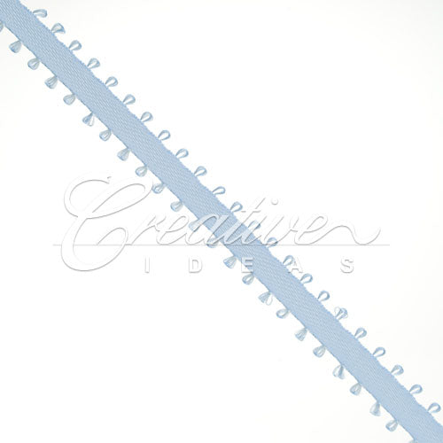 3/16" Double Face Picot Ribbon - 50 Yards (Blue Mist)