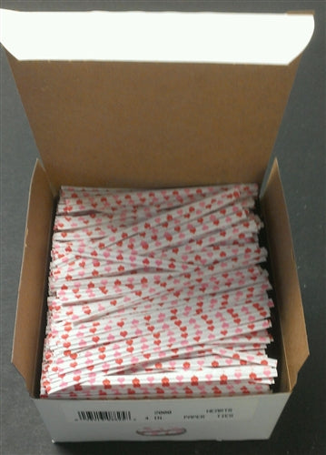 Hearts Paper Twist Ties - 2,000 pack