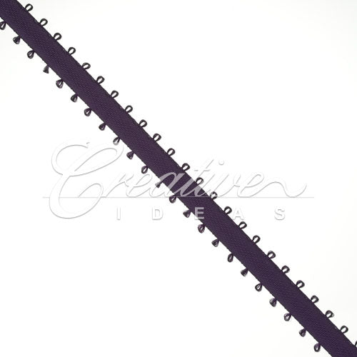 3/16" Double Face Picot Ribbon - 50 Yards (Plum)
