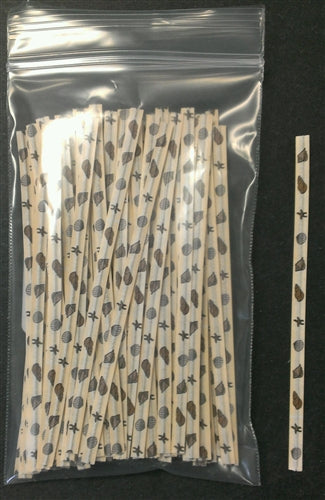 Sea Shell Paper Twist Ties - 100 Pack