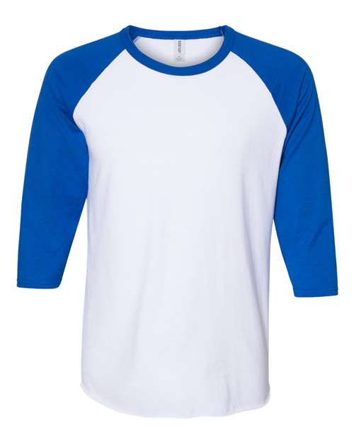 JERZEES® Three Quarter Sleeve Raglan Crewneck Baseball T-Shirt