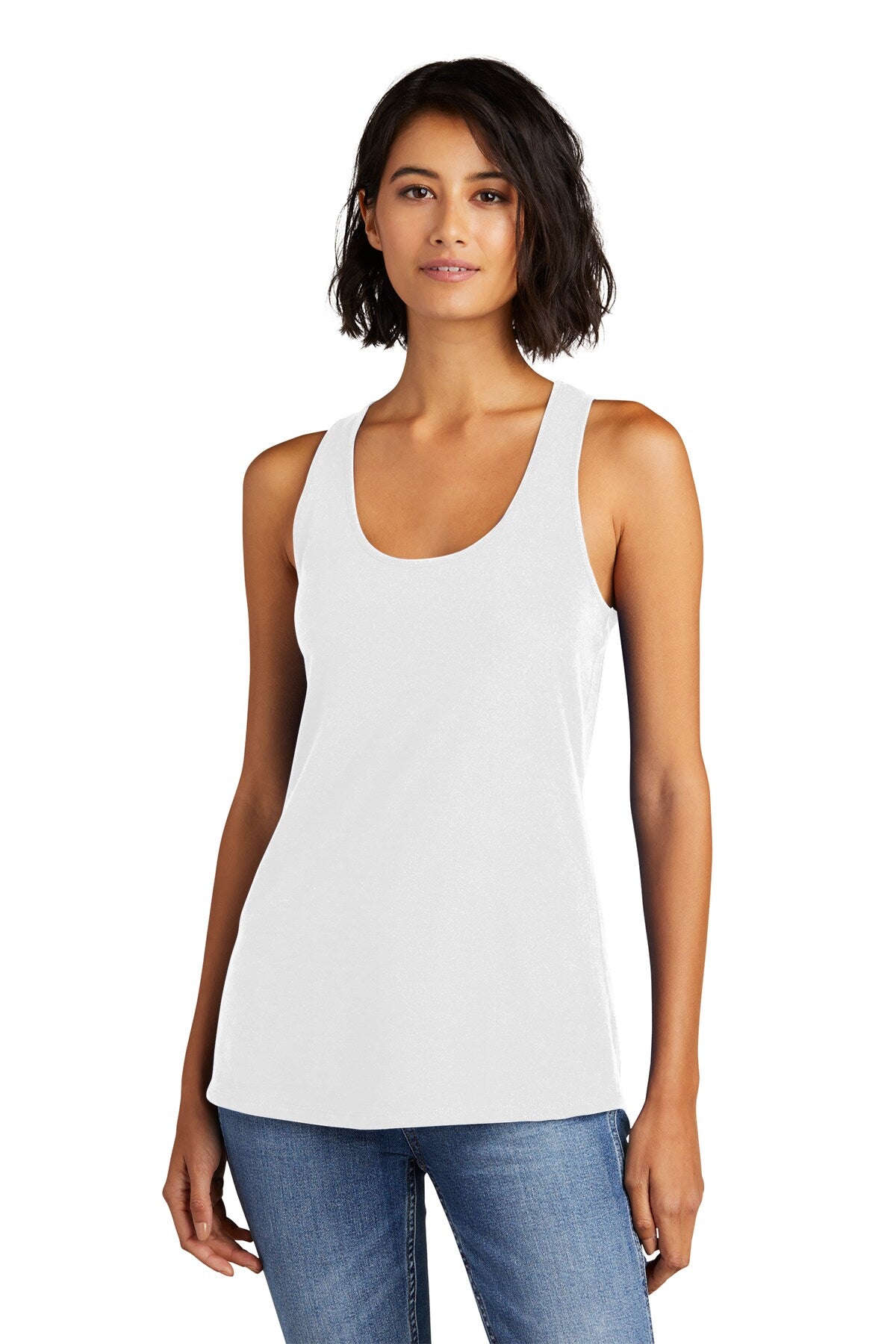 District® Women’s Racerback Tank Recycled Blend Scoop Neck Tee