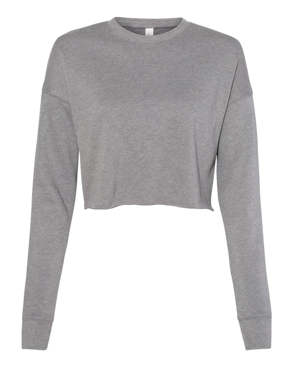BELLA + CANVAS® Women's Crop Crew Fleece Lightweight Sweatshirt for Everyday Outfit