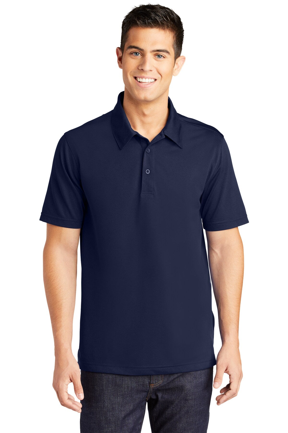 Sport-Tek® PosiCharge Active Textured Collared Short Sleeve Polo