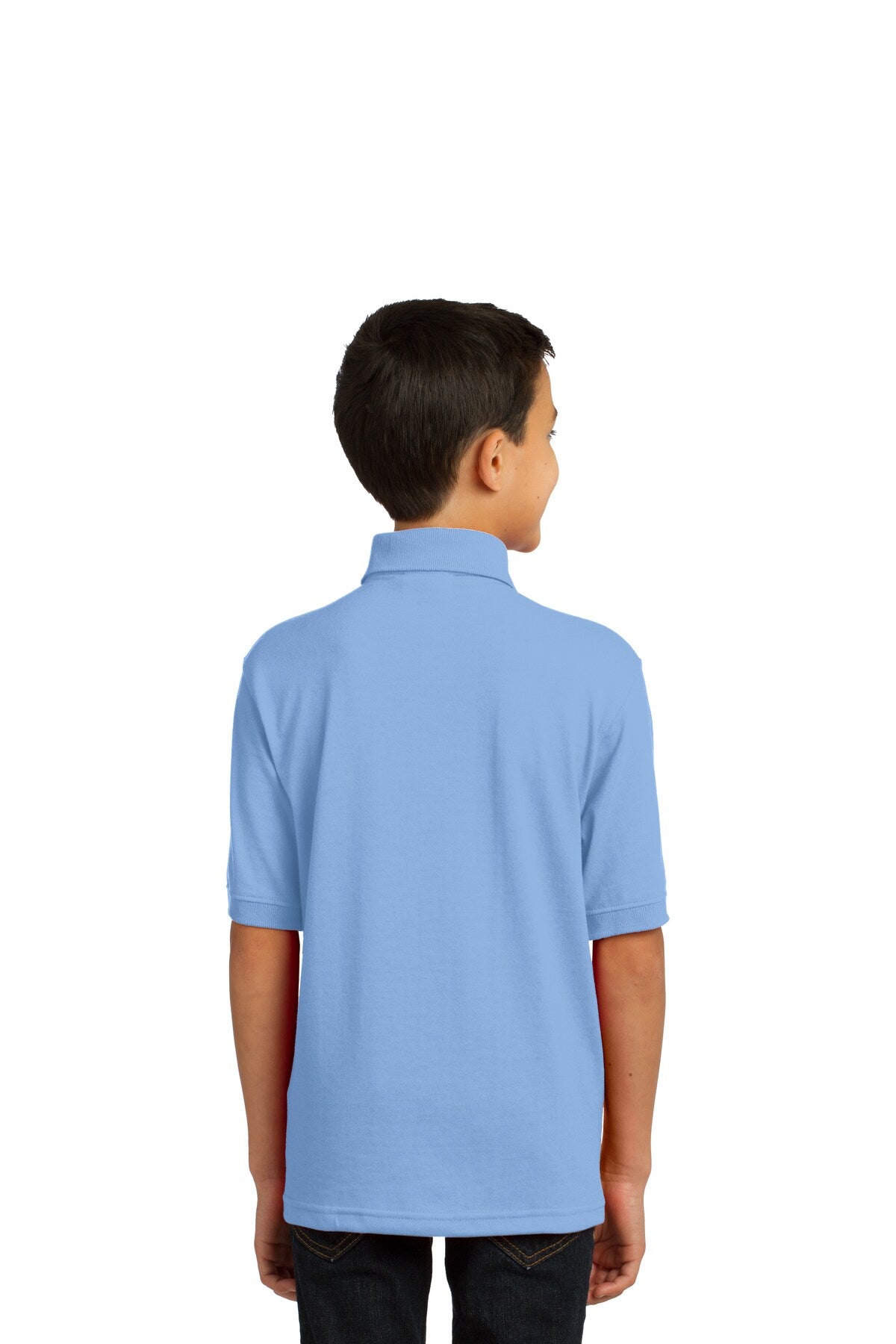 Youth Core Blend Jersey Knit Polo T-Shirt | RADYAN®