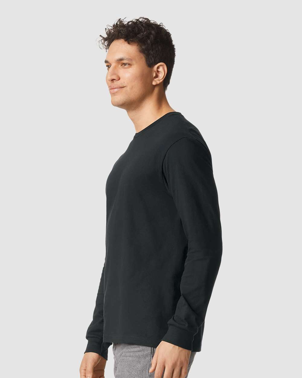 Gildan® Softstyle CVC Crewneck Long Sleeve T-Shirt