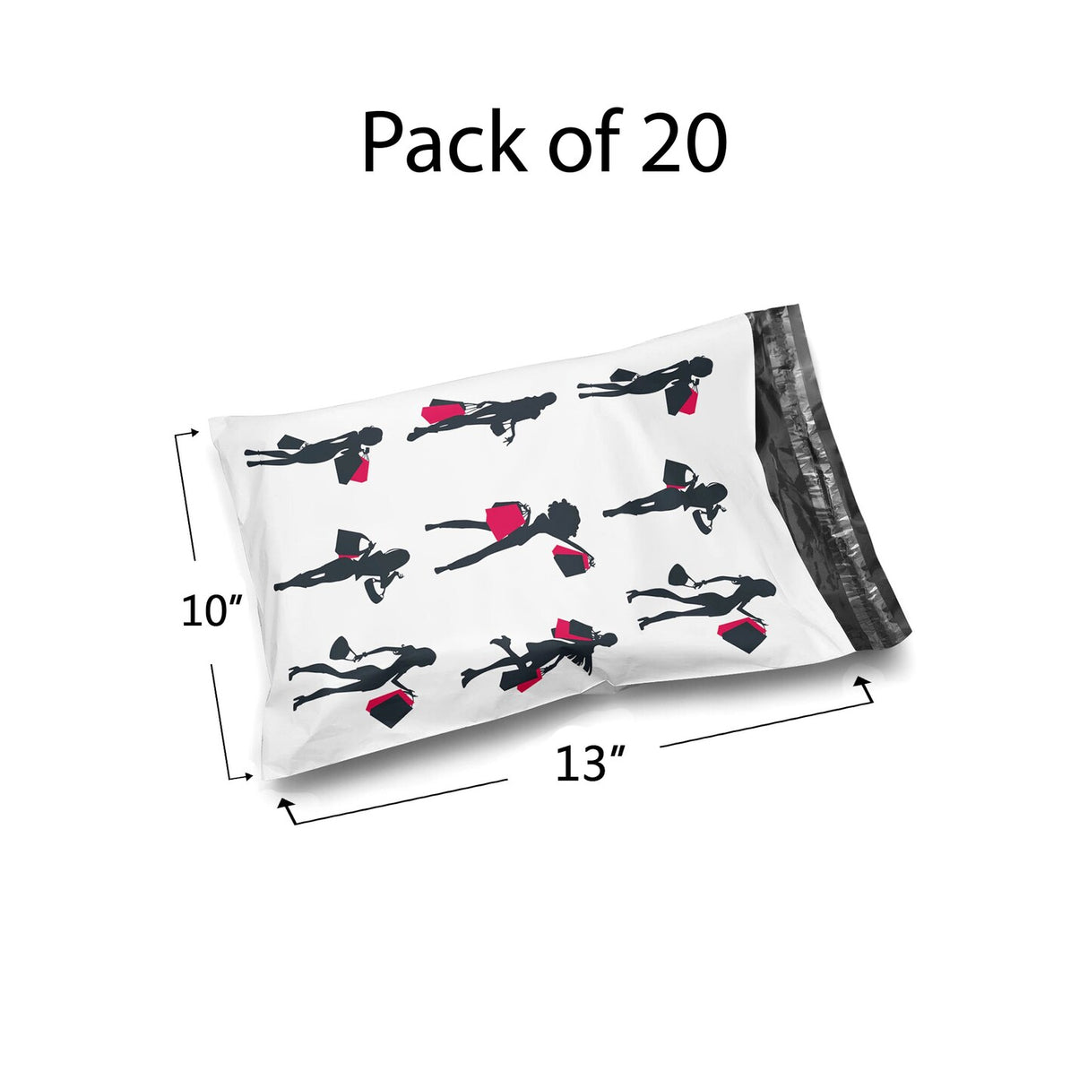 Glossy Design Poly Mailer Envelopes 10" x 13" Multi design, Weight 0.25 to 1 Ib