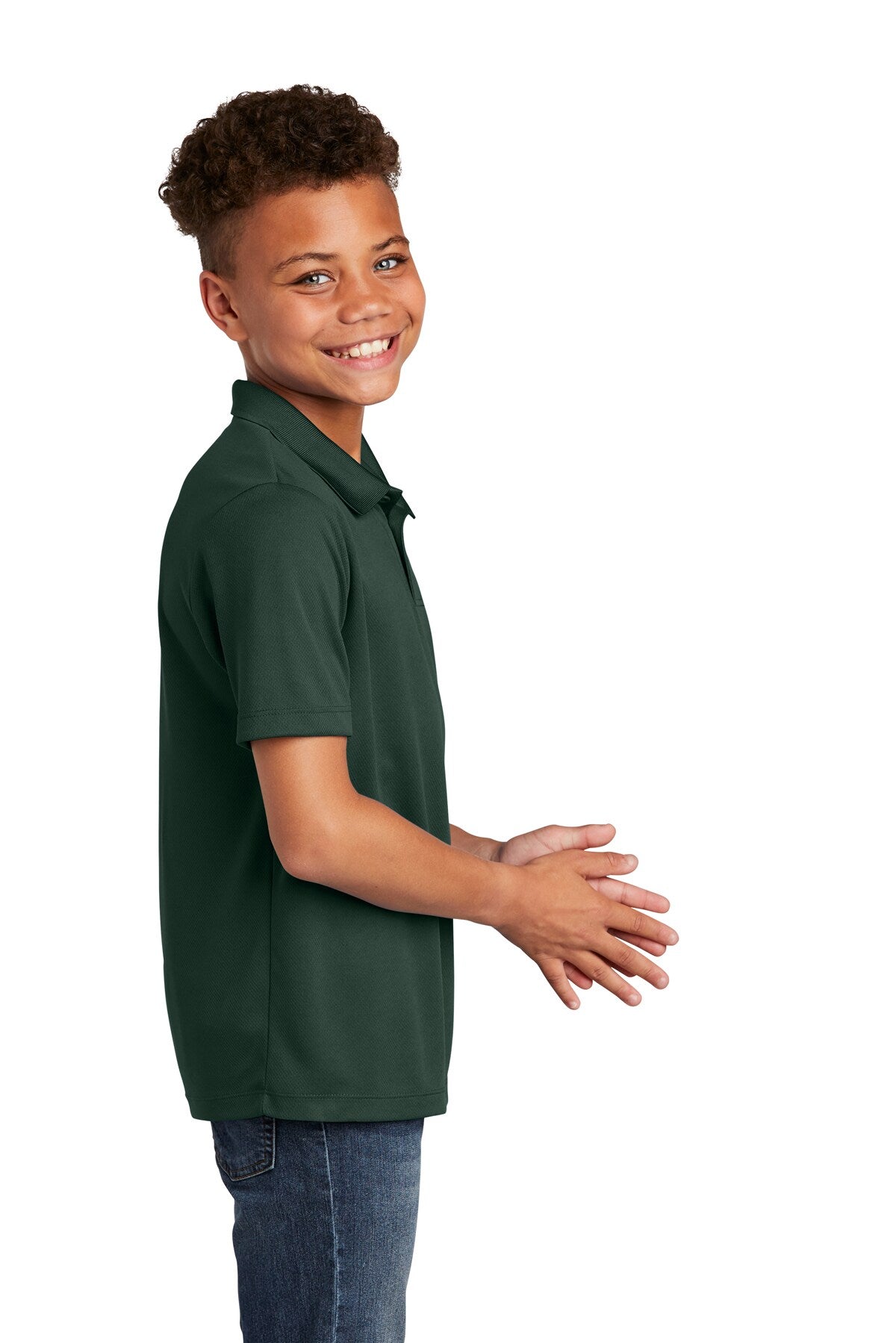 Sport-Tek® Youth Posi Charge Racer Mesh Polo