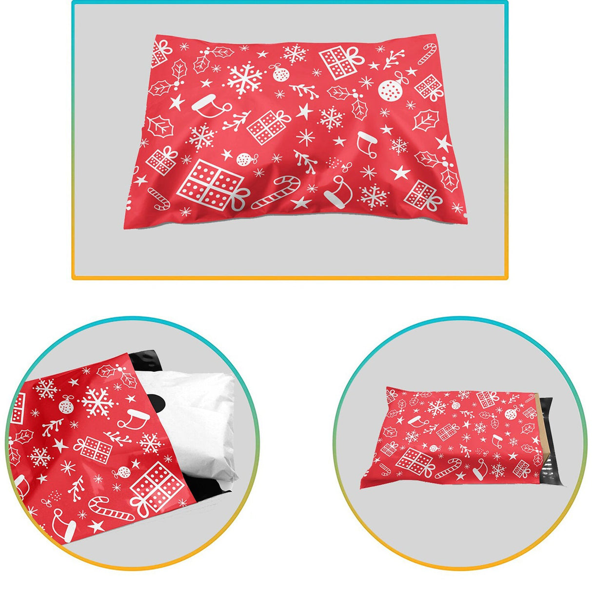 Design Poly Mailer Envelopes 10" x 13" Glossy Multi Pack & Design