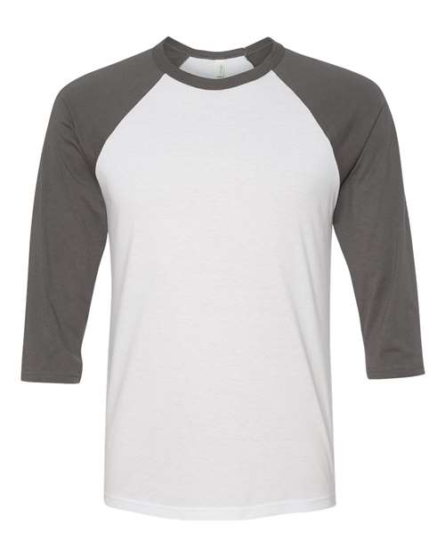 Bella + Canvas Unisex Three-Quarter Sleeve Baseball Tee