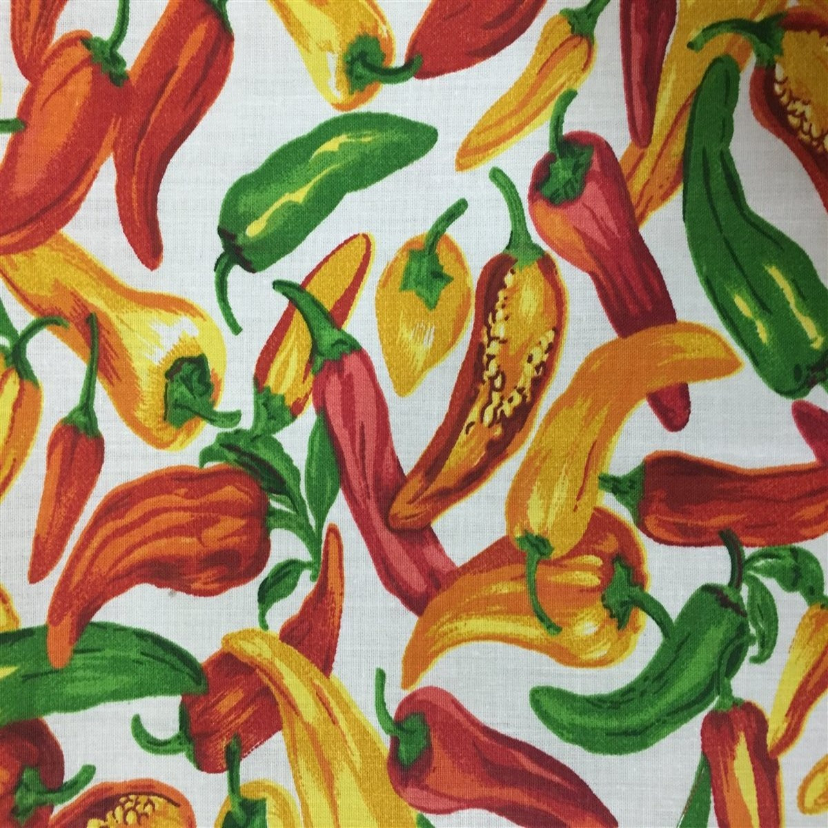 Poly Cotton Fruit Printed Fabric