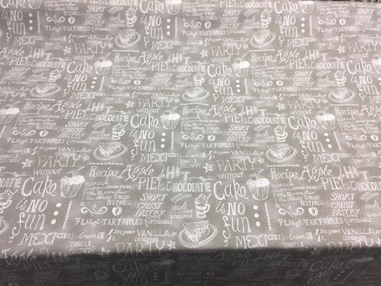 Easy As Pie Almond Waverly Cotton Fabric - Script Print, Almond, 54" Width (1 Yard)