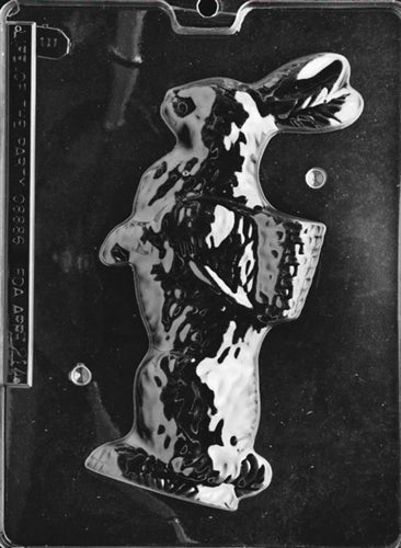 3D Bunny w/ Basket Chocolate Mold