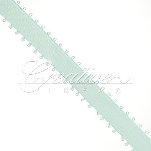 3/8" Double Face Picot Ribbon - 50 Yards (Aqua)
