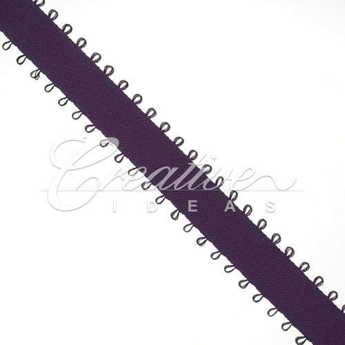 3/8" Double Face Picot Ribbon - 50 Yards (Plum)