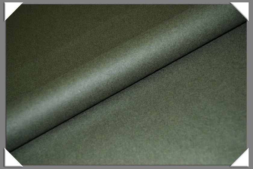 Olive Wool/Nylon Melton Fabric - Olive, Melton Fabric, 58/60" Wide