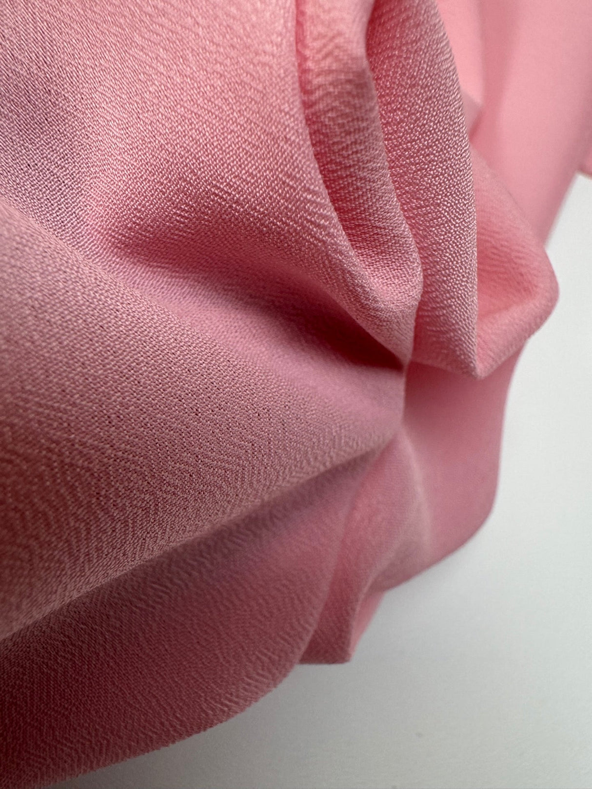 Pink Crepe Polyamide Crepe Fabric