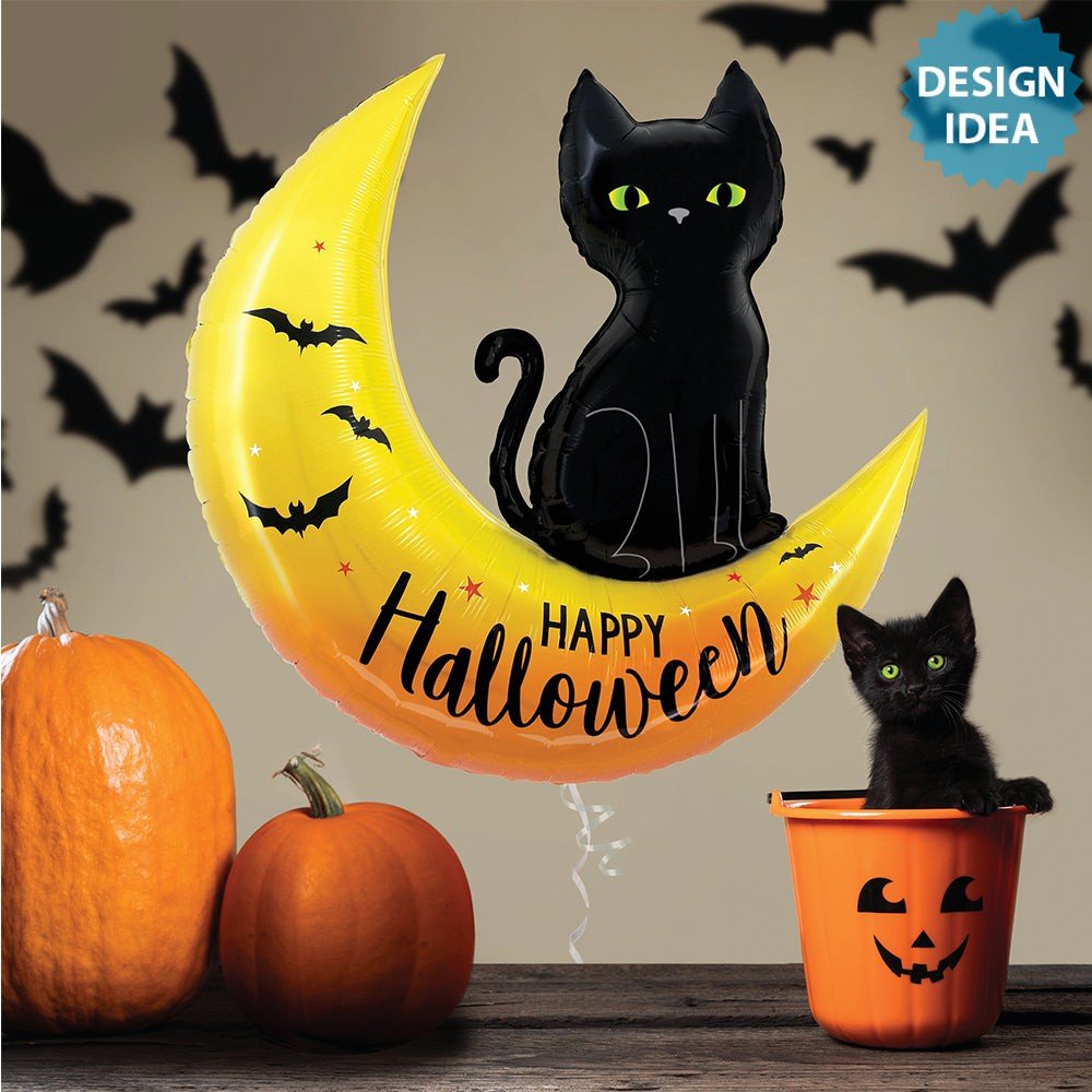 Halloween Moon Foil Balloon 41 Inch